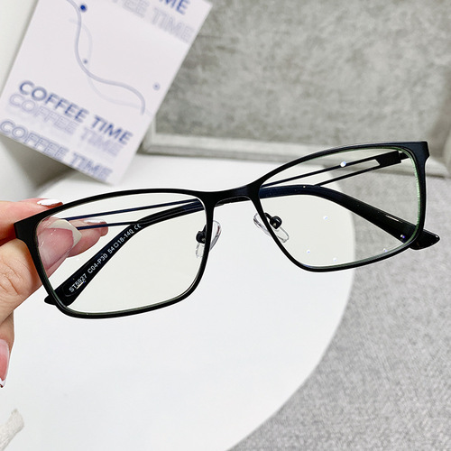 Wholesale New Metal Anti-blue Light Small Frame Rims Eyeglasses 5927 Hollow Fashion Frame Glasses