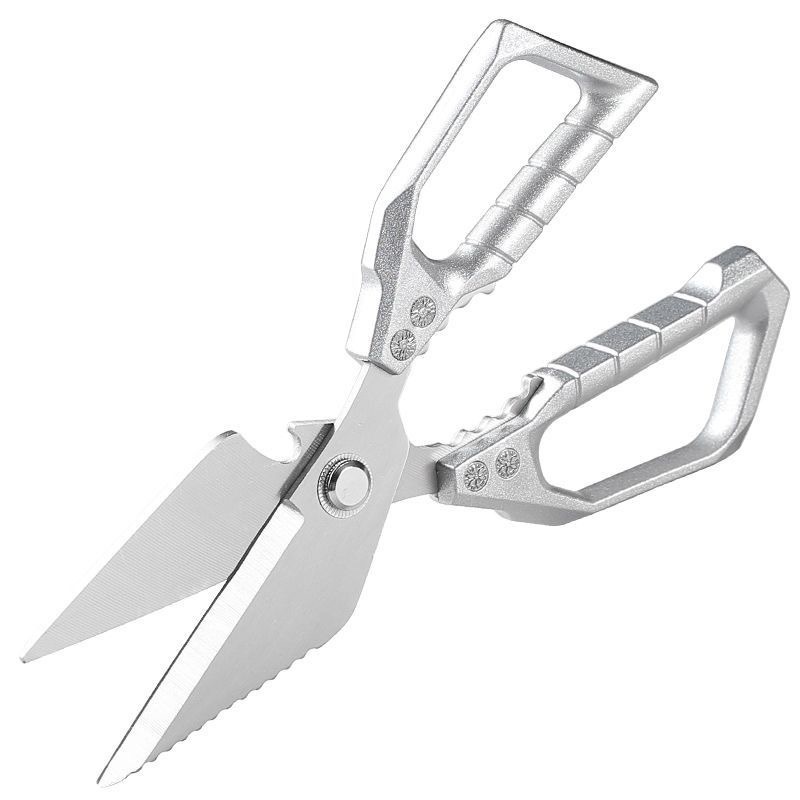 Kitchen Scissors with High Hardness, Sharp and Powerful Chicken Bone Scissors, All Stainless Steel Scissors for Chicken, Duck and Goose Bones, Big Head Scissors, Douyin Hot Style