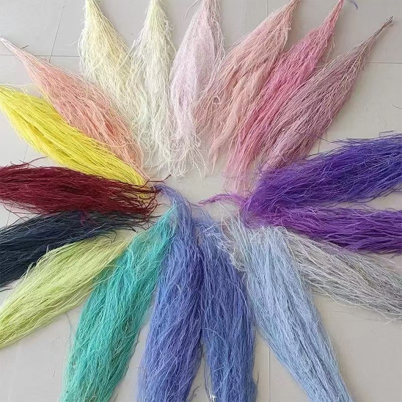 Florista sueña material floral suave decoración de bodas hierba de pelo seco flores eternas multicolores al por mayor