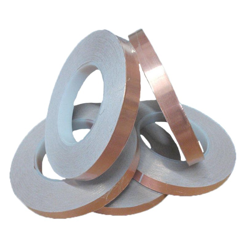 Cinta de lámina de cobre de alta calidad adhesivo conductor libre de polvo cinta de lámina de cobre blindaje protección del medio ambiente blindaje disipación de calor cinta de lámina de cobre