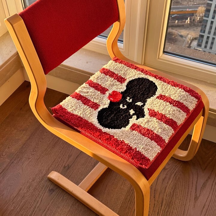 シートクッション厚い植毛クッションアメリカンタフテッドソファクーラークルスター模造カシミヤクッション家庭用滑り止め椅子クッション|undefined