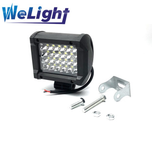 Work Light spotlight strip light off-road vehicle top front bumper spotlight 4 rows 72W 24LED car LED three mesh