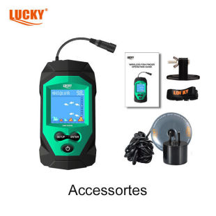 Lucky Fish Finder Portable Fishfinderfl068-T2Inch Colorful Detector Hd