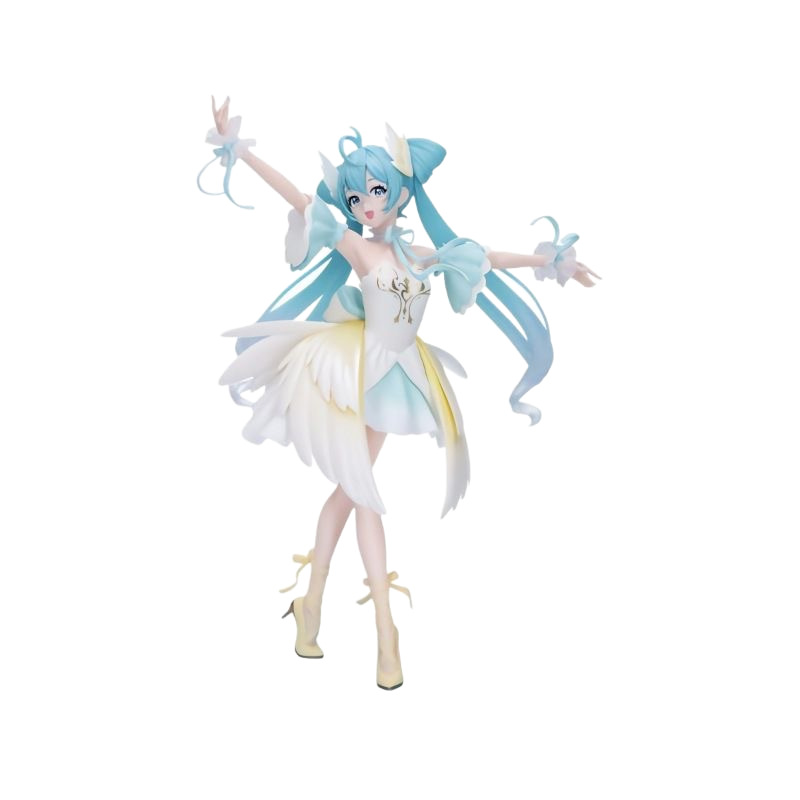 MIKU perimetral EVO clásico canto y baile lago cisne belleza estatua de mesa adornos de automóviles juguetes regalos de chicas