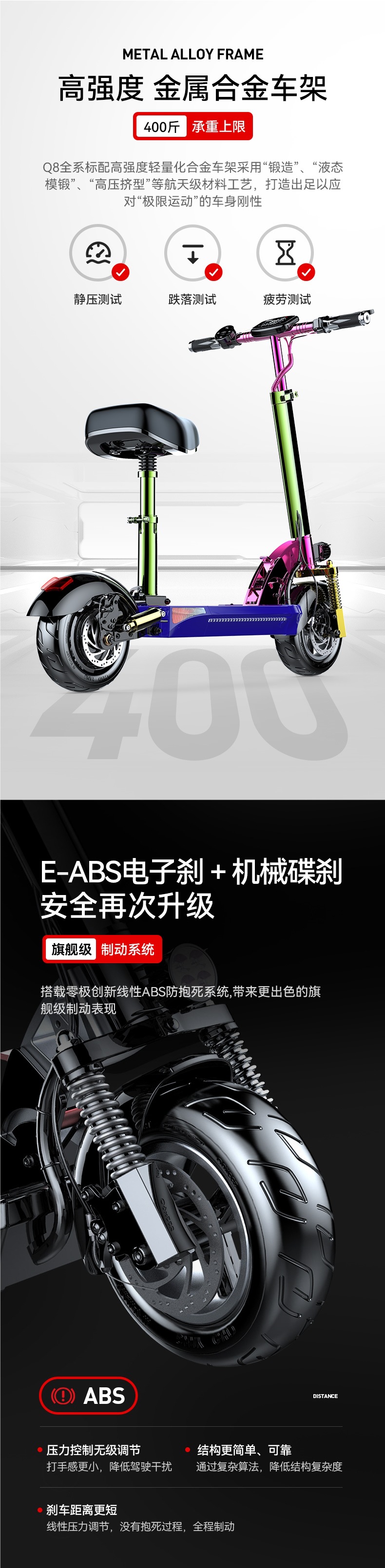 Xilop Electric Scooter Ride-On Folding Electric Vehicle Two-Wheel Mobility Scooter Small Car Mini Electric Bike