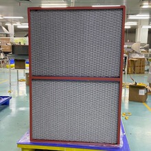 烘干房厢式有无隔板高效过滤器 铝合金外框玻纤滤芯耐高温过滤器