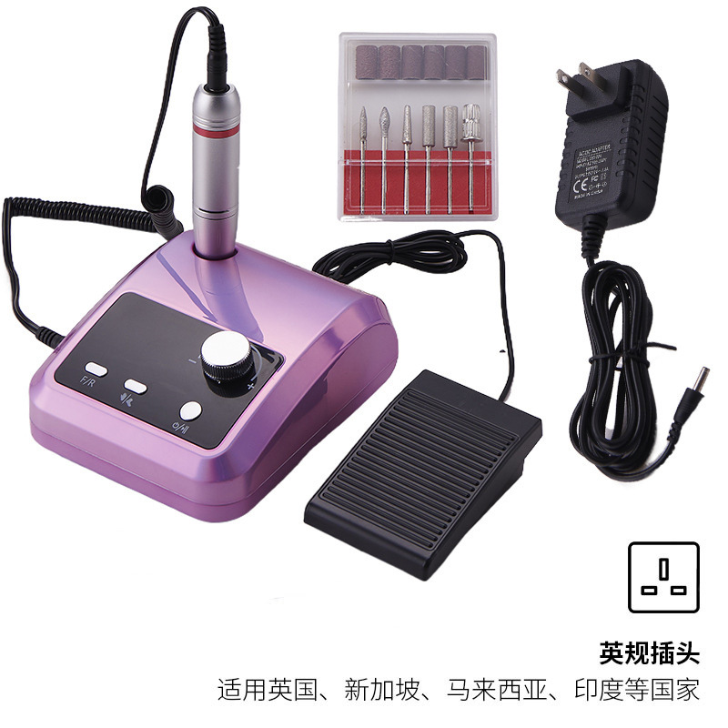 Nueva lijadora de uñas, lijadora de carga de alta velocidad, descarga profesional de uñas, piel muerta, tienda de uñas, lijado transfronterizo