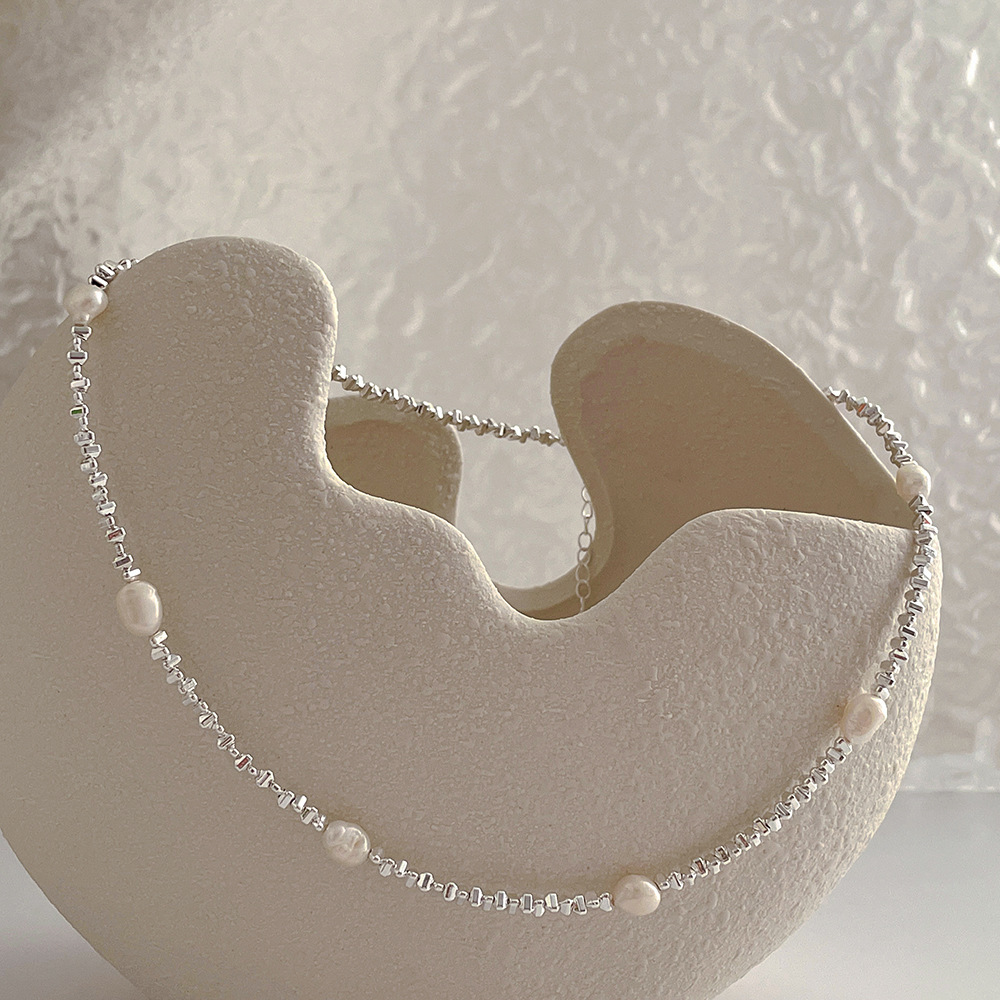 Élégant Style Simple Géométrique Alliage Perle D'eau Douce Le Cuivre De Gros Collier display picture 1