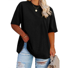 I 10346 Cotton loose women's short sleeve ���ʿ���Ů������