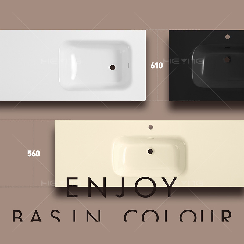 Cuenca de baño personalizada lavabo cerámica de gran tamaño lavabo