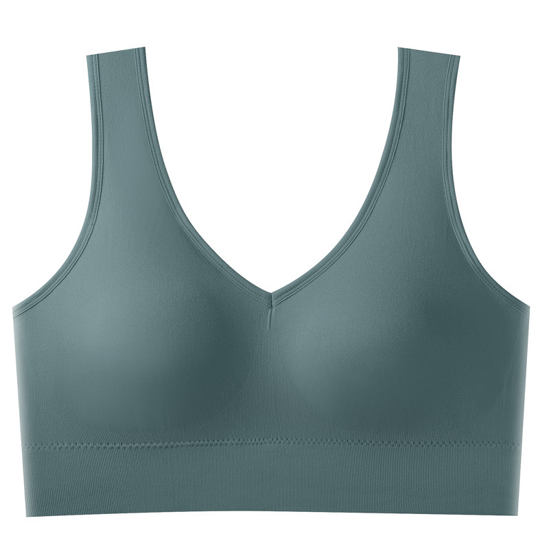 Malla de encaje espalda ropa interior deportiva Sujetador push up pecho más tamaño base tubo superior envuelto chaleco para las mujeres