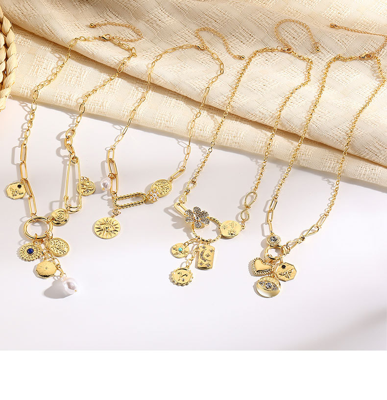 20g Weight Zinc Alloy Pendant Material Retro Shiny Devil's Eye Flower Zinc Alloy Wholesale Pendant Necklace