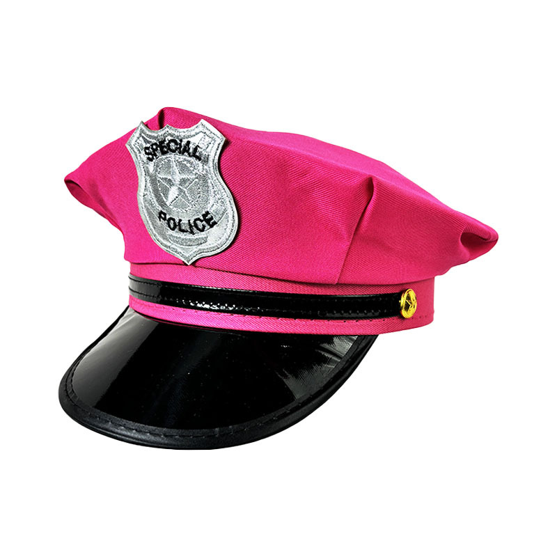 Sombrero de policía europeo y americano de siete colores de Amazon, uniforme sexy, sombrero de fiesta, sombrero de capitán de Halloween, sombrero de policía europeo y americano