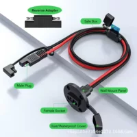 SAE-EC5 адаптер батареи зарядный кабель SAE боковой стенка порт удлинение кабеля SAE розетка шасси кабель