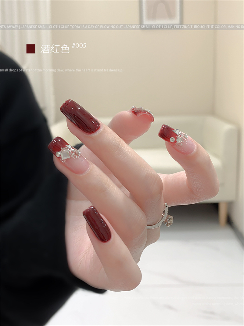 KaSi fototerapia Esmalte de uñas pegamento 2023 nueva primavera y el verano popular blanco lechoso nude rojo cereza salón especial