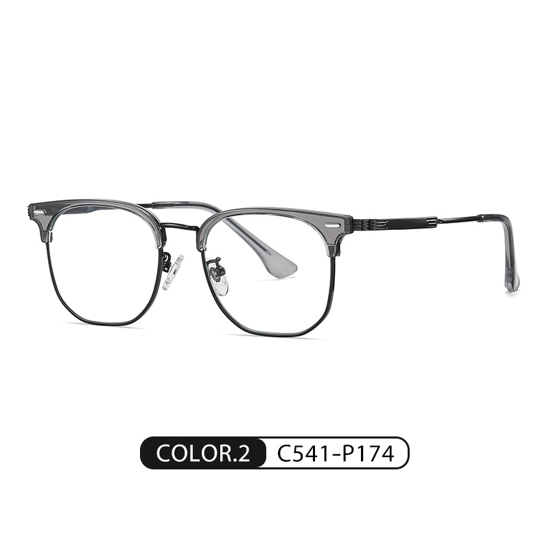 ST6205 ultra-ligero puro titanio miopía anti-azul gafas de luz Nuevo marco artístico gafas cuadradas de titanio puro