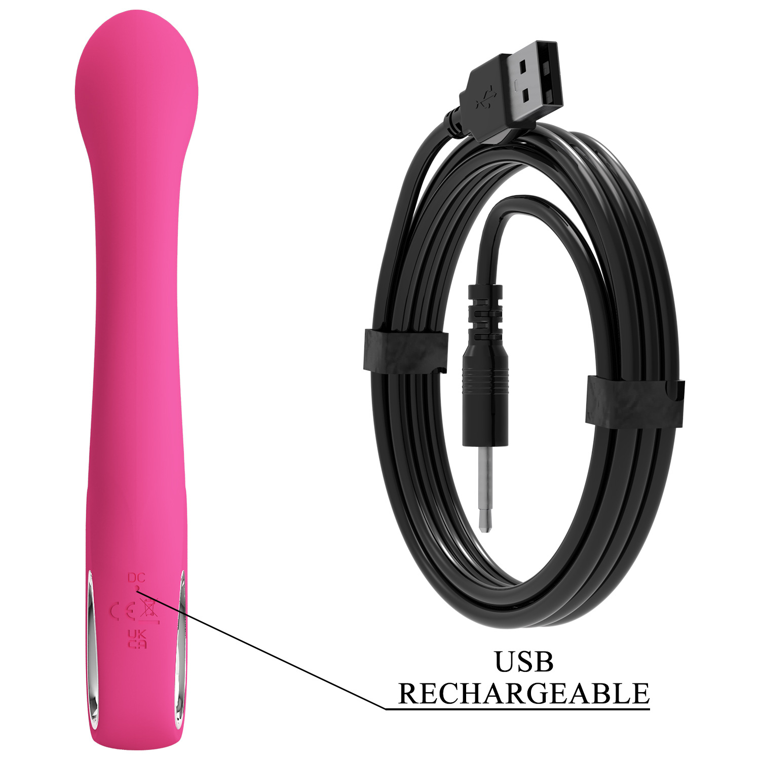 Baile 12 Frequency Powerful Dual Motor Vibrating Massager Silicone USB Rechargeable Female Device Patila 300083_voghion.com