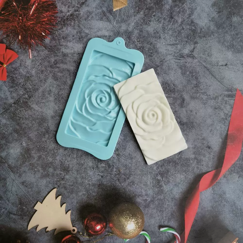Акриловая силиконовая форма содержит розу, 3D, DIY