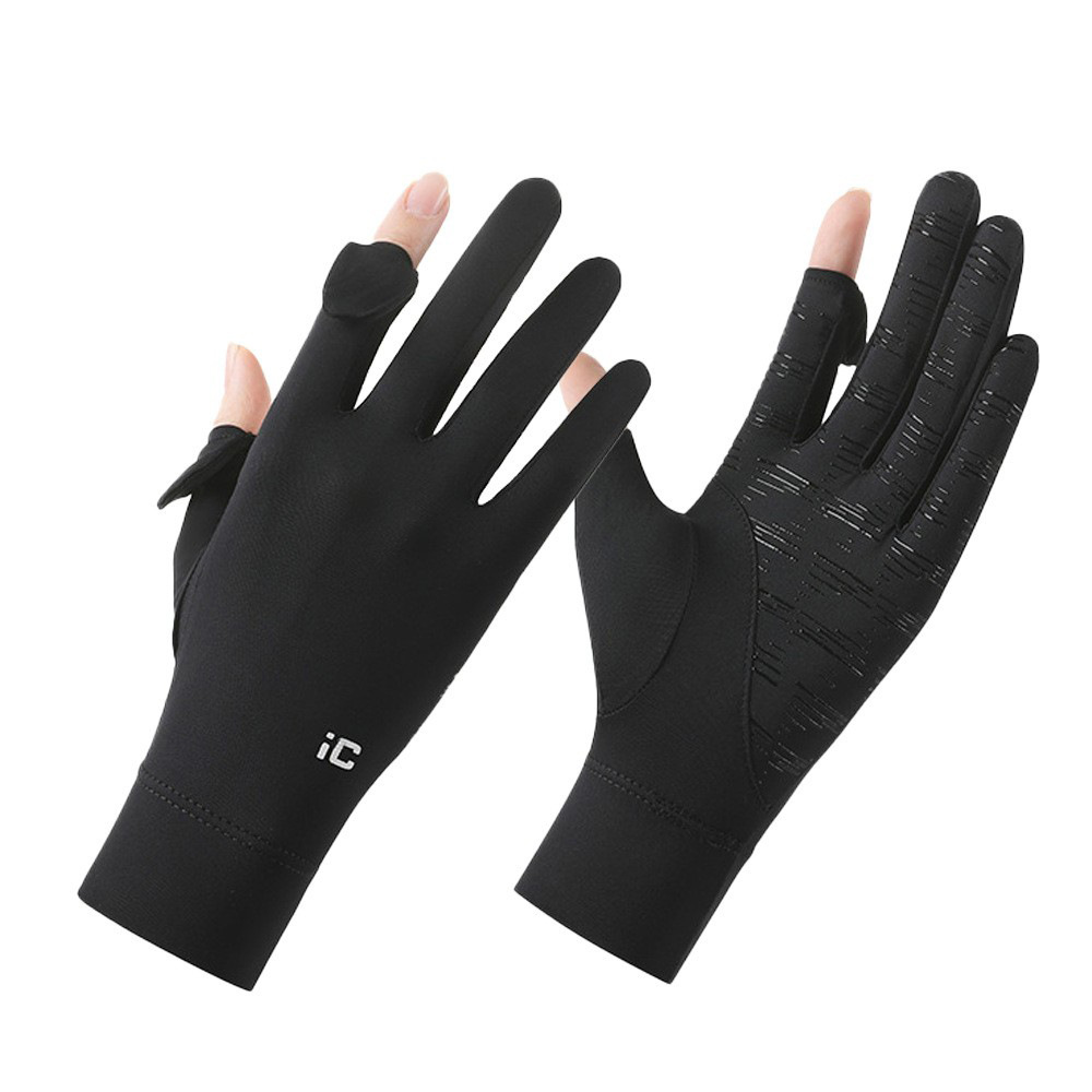 Guantes de Seda de Hielo para Mujer, Protección UV con Pantalla Táctil para Conducción y Ciclismo