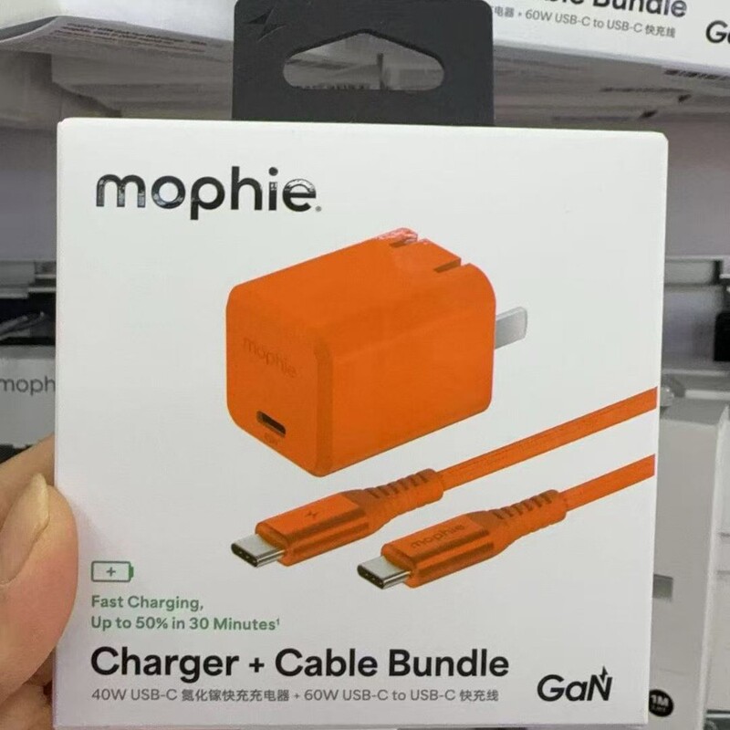 Mophie Gallium Nitride Charger Set 17Pro Max Fast Charging Head Set Genuine Mophie Gallium Nitride Charger Set 17Pro Max Fast Charging Head Set Genuine