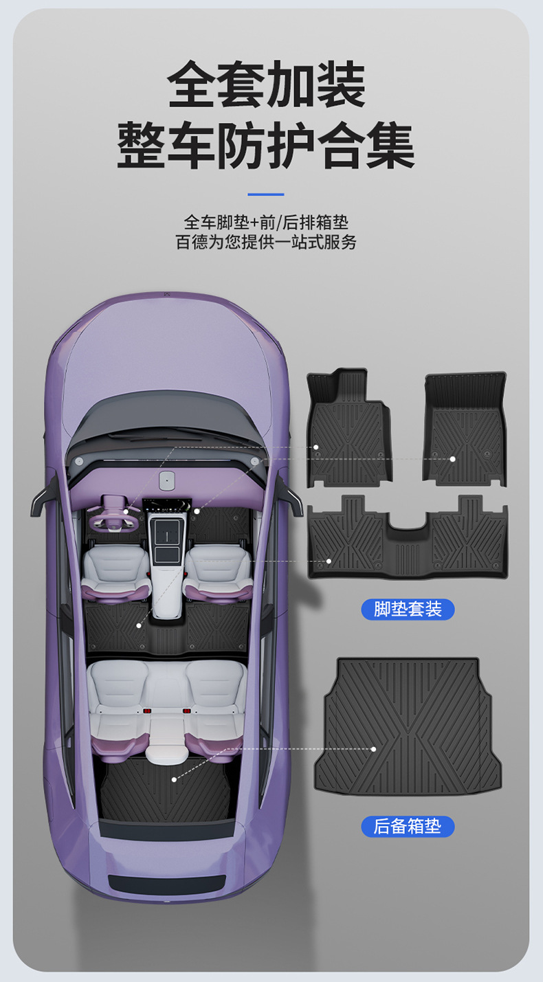 Suitable for the 2026 new model Avita 06 07 12, custom-made all-weather TPE floor mats and trunk mat