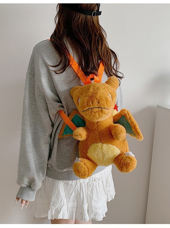 ポケモンの噴火竜のぬいぐるみのリュックサックの女の子のかわいいクロミの肩の斜めのショルダーバッグの親子の贈り物|undefined