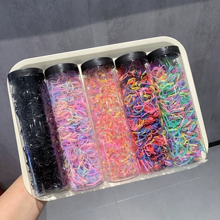 儿童高弹力彩色一次性皮筋小女孩发绳宝宝头绳橡皮筋女扎头发圈