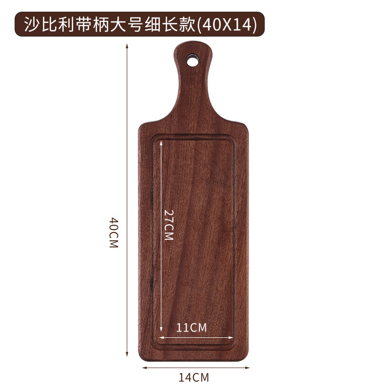 輸入牛肉ステーキプレート木製トレイ寿司プレート洋食レストラン木製ステーキプレート長方形パンまな板|undefined
