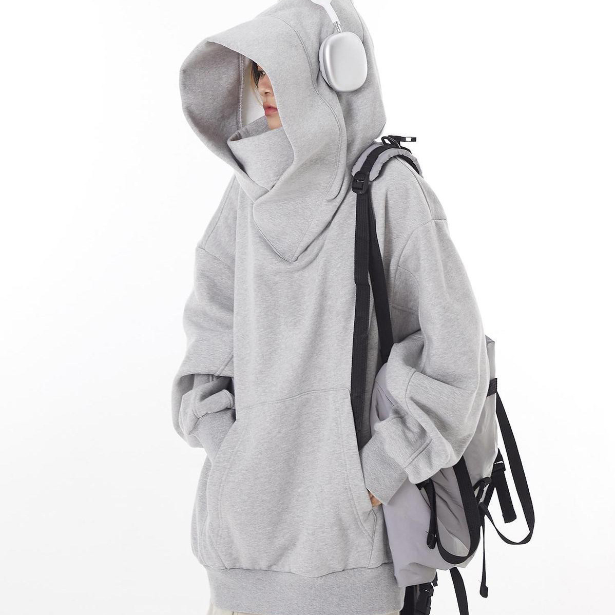 Club de algodón pesado con capucha suéter para hombres y mujeres pareja de otoño e invierno Nueva suelta engrosada forro polar cálido top