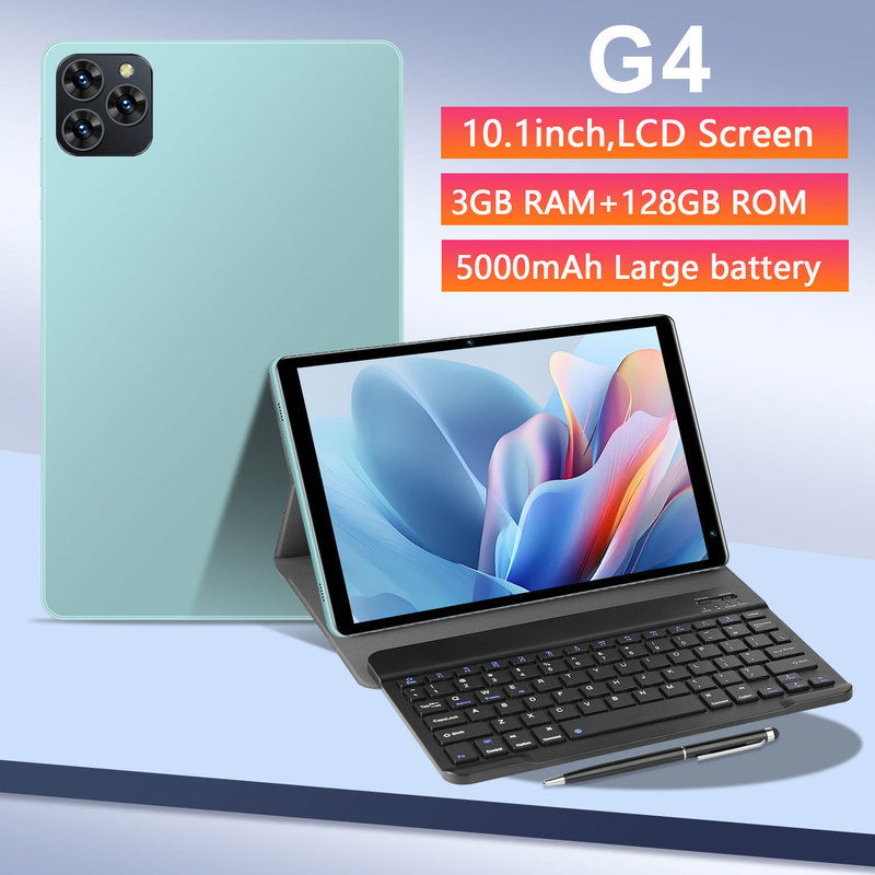Cross-Border 10.1inch Tablet Computer 3G+128G Large Memory Large Screen Game Entertainment Learning 4g Call Tablet