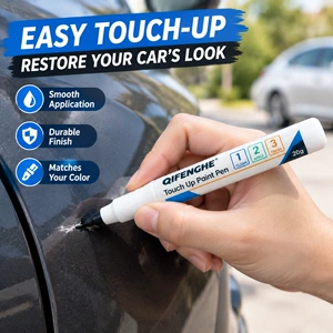Cross-border car touch-up paint pen, black scratch repair tool, quick-drying and waterproof paint pen for car paint repair, 20g