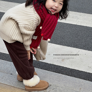 Kid Shoes Cross-Border Kidsren's Shoes Kidsren's Snow Boots Girls' Fur Boots Cotton Shoes Short Boots Boys' Baby Boots Winter
