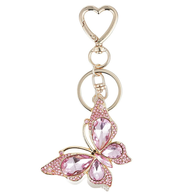 Diamond keychain, pendant for keys, cute chain, key bag with zipper, accessory