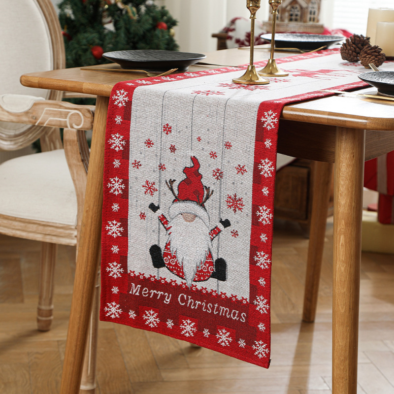2025 新しいクリスマステーブルクロスパーティー装飾テーブルクロスクリスマステーブルフラグテーブルクロスホリデー会場レイアウト小道具|undefined
