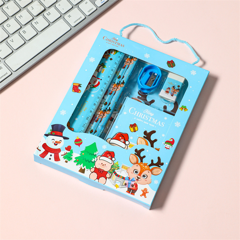 Christmas Stationery Set 6 Piece Gift Box For Children_voghion.com