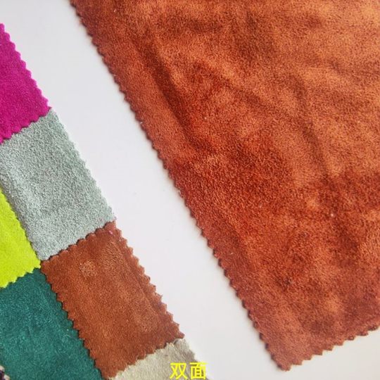 Suede fabric in stock factory supply 90-410 grams also known as deerskin velvet fabric Korean fiber velvet fabric five velvet