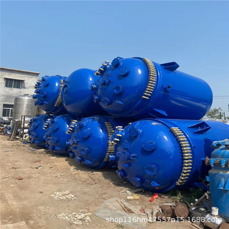 搪瓷反应釜100L-5吨双层夹套不锈钢反应釜高压蒸汽盘管 反应罐开