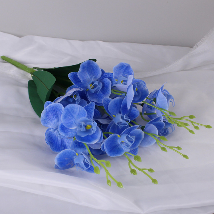 Artificial mariposa orquídea flor artificial mini pequeña orquídea decoración del hogar Accesorios de fotografía decoración bonsai arreglo floral Accesorios