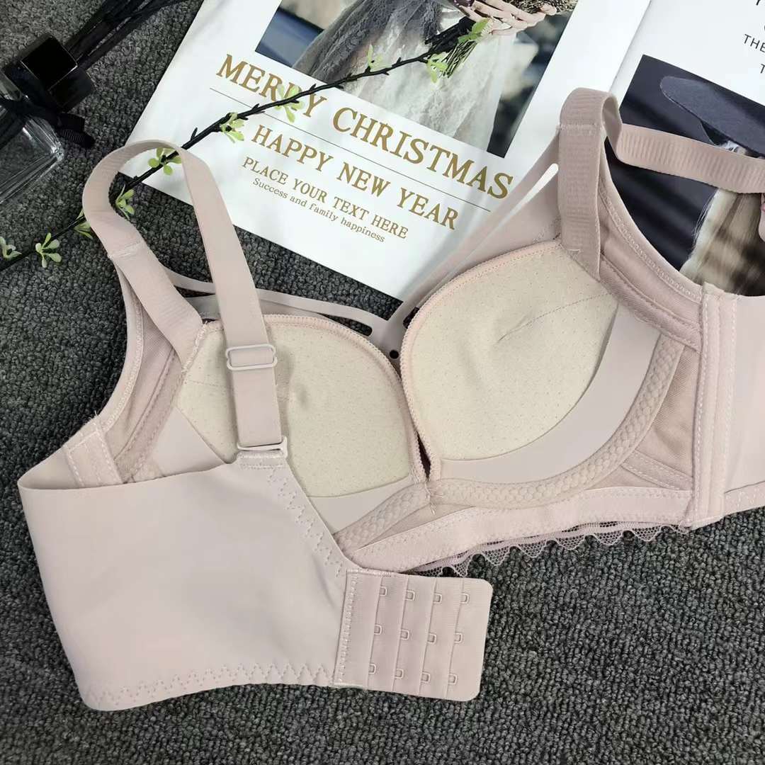Nuevo Sujetador de encaje cintura ajustable que adelgaza la ropa interior de pecho pequeño empuja hacia arriba la ropa interior cómoda empuja hacia arriba el sujetador sin costuras