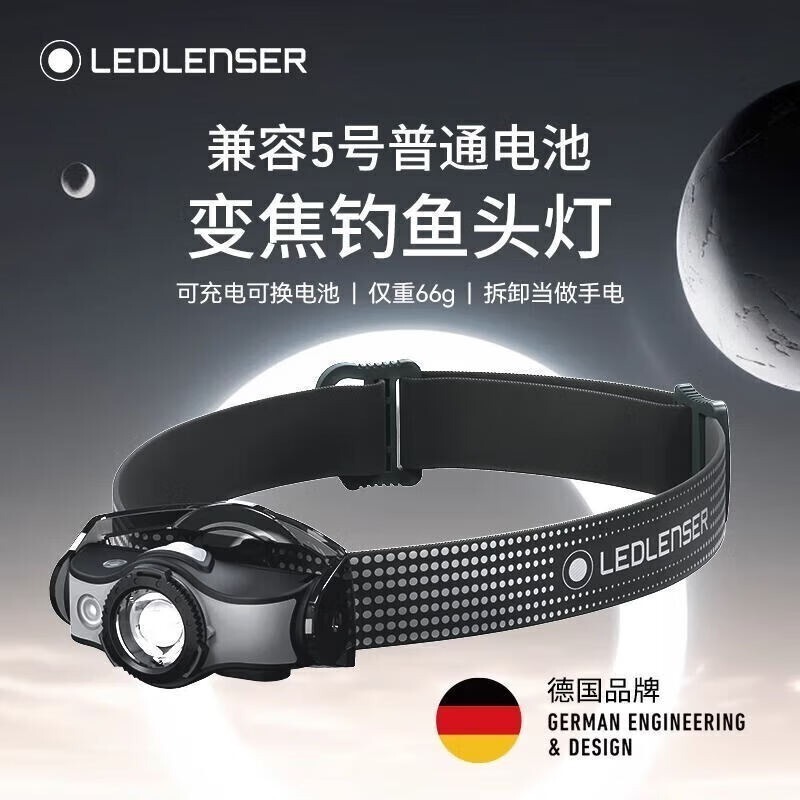 Ryder Thor Mh5 Long-Lasting Headlamp Head-Mounted Strong Light Illumination Lamp for Outdoor Hiking, Mountaineering, and Night Fishing