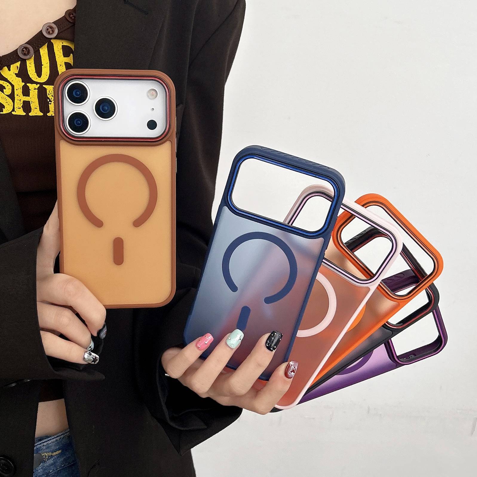 Light Gauze Skin-Feel Frosted Suitable for Iphone17Promax Mobile Phone Case All-Inclusive Apple 16/15 Protective Cover 13/14