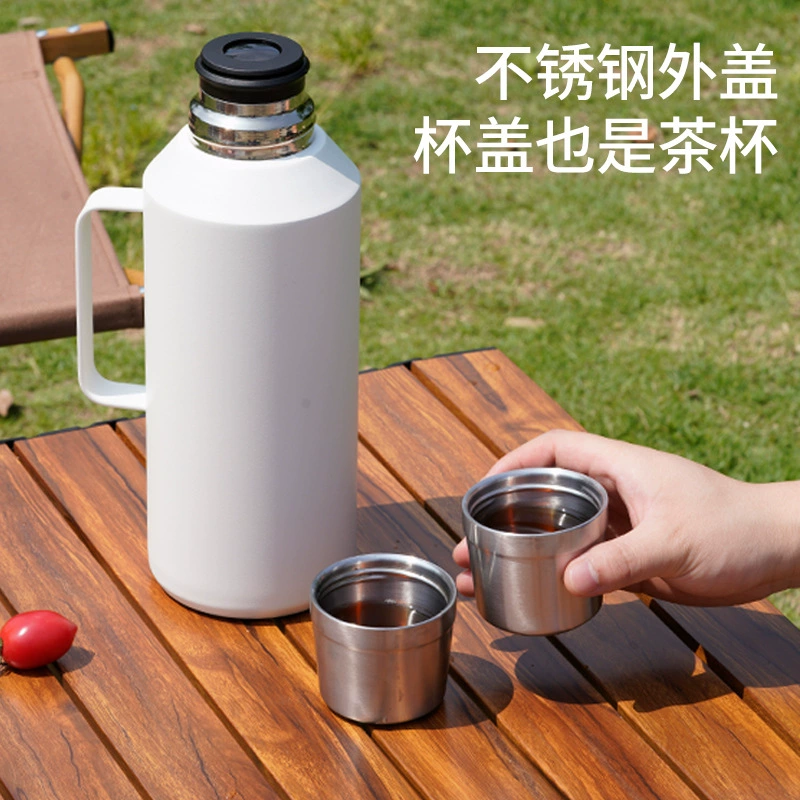 Capacious thermos stainless steel, teapot, glass, 316 volume