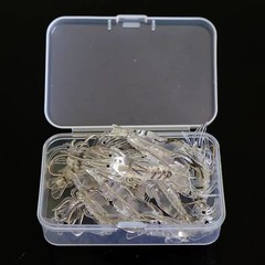 路亚假铒仿真虾夜光带钩软饵软虫路亚仿生鱼饵翘嘴白条鲈鱼假虾
