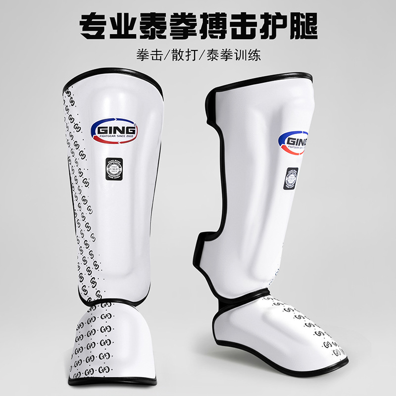 Muay Thai Leg Guards for Adults and Children, Sanda Leg Guards, Foot Guards for Training, Combat, Boxing Protective Gear, Practical Ankle Guards