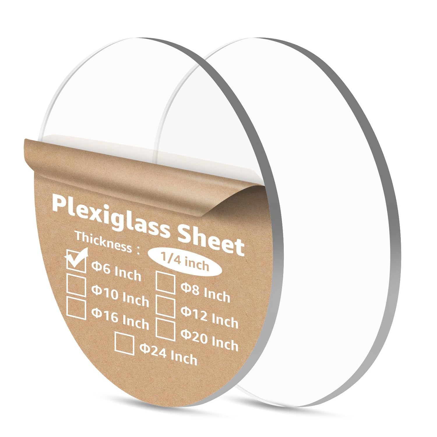 跨境热销圆形透明亚克力板空白圆圈板可用做圆形蛋糕盘DIY工艺品