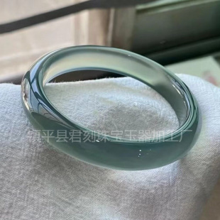 Curry Blue Natural Chalcedony Bracelet Jade Agate Little Red Book Explosions Chalcedony Bracelet Live Supply Wholesale