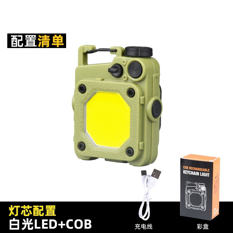 Mini llavero al aire libre lámpara multiajuste de iluminación portátil linterna inundación lámpara de trabajo de imán al por mayor
