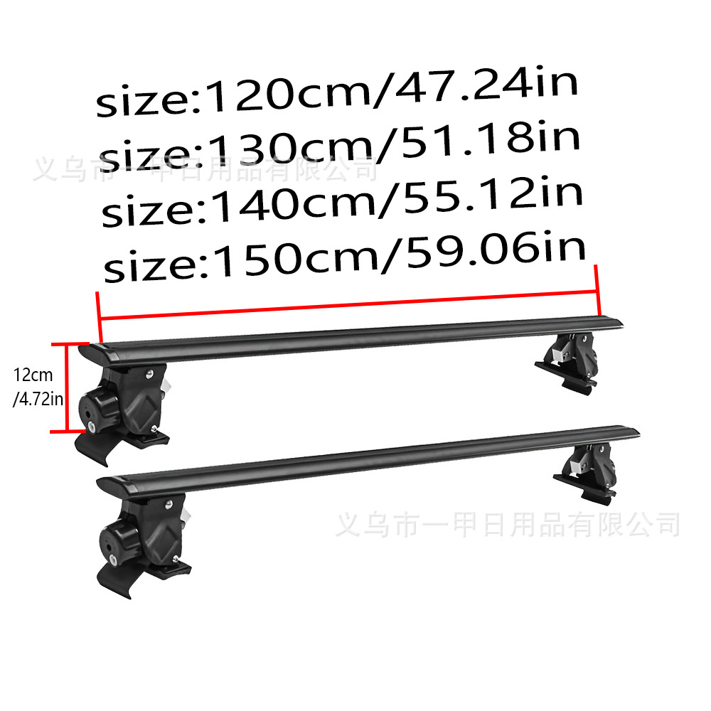 2Pcs Roof Luggage Rack Crossbar, Car Universal Roof Rack Tiger Claw Crossbar