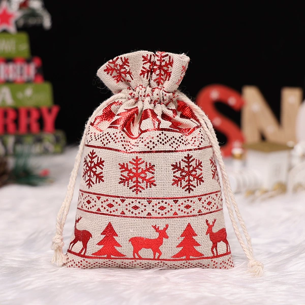 Red, with snowflakes