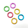 25mm color scrub metal opening circle alloy spring circle card circle book spring buckle DIY jewelry accessories